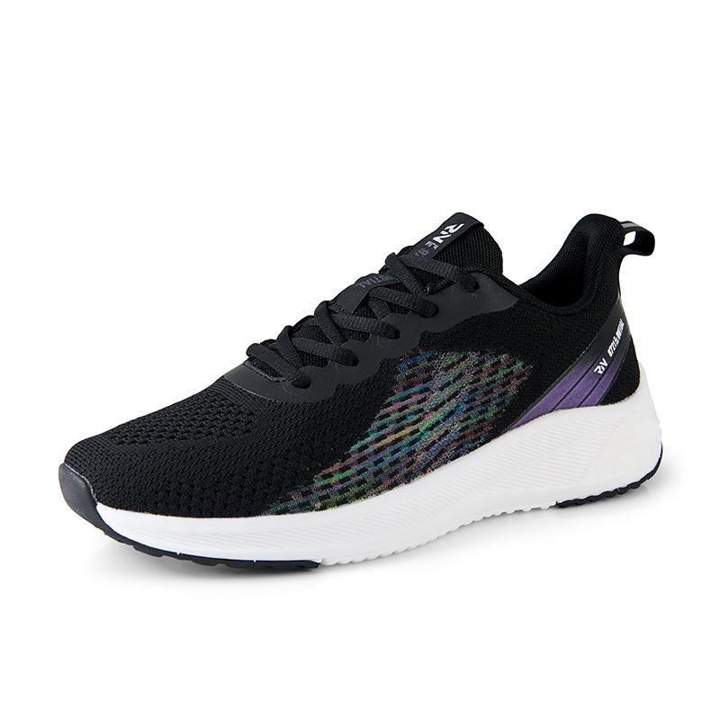 Men's shoes 2025 trendy new sports and leisure thin breathable student mesh lightweight height increase flying woven running trendy shoes