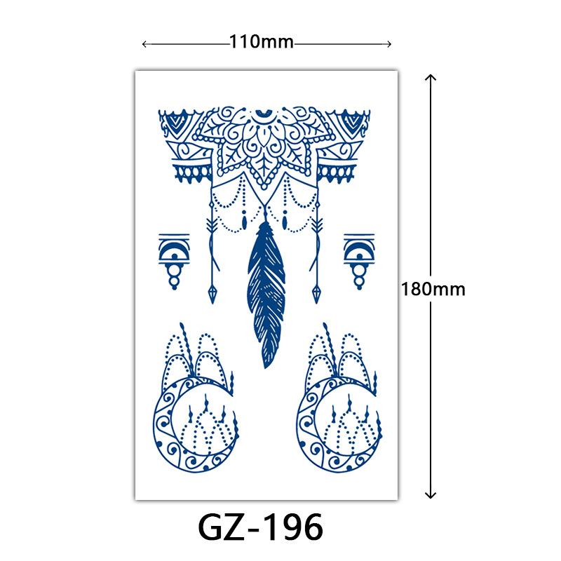 Herbal Semi-Permanent Tattoo Sticker, Animal English Totem Tattoo Sticker, Sweat-Proof Waterproof Tattoo