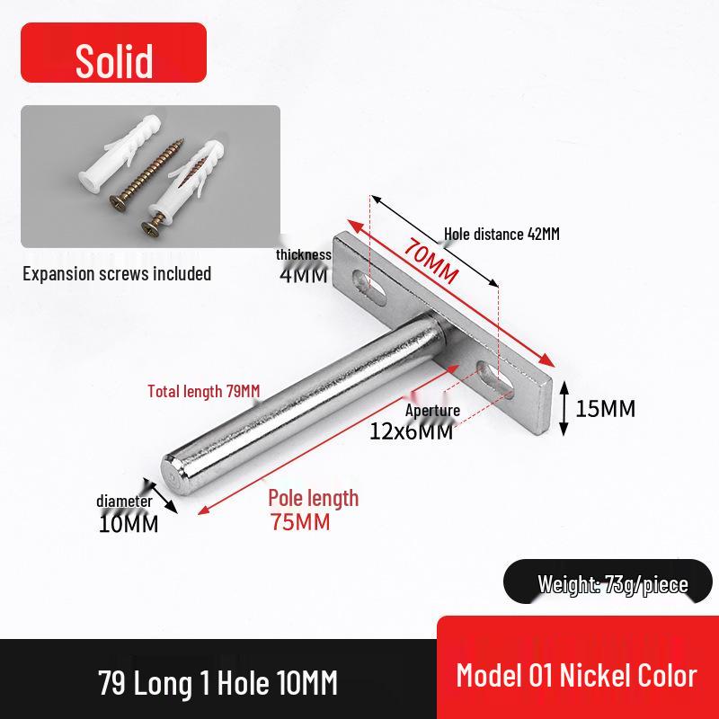 Invisible T-Shaped Shelf Brackets for Concealed Wall-Mounted Bookshelf Support