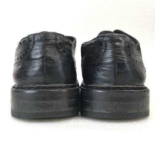 Lloyd Vintage Leather Wingtip Dress Shoes Black Size 40 6F 25.0cm Made in Germany(USED)