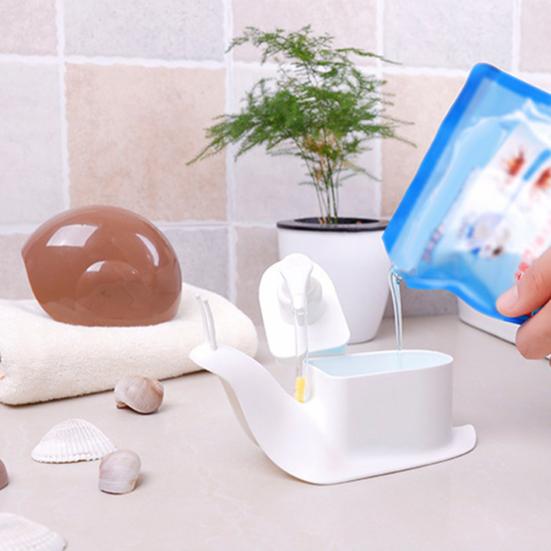 Snail Shape Pump Liquid Soap Dispenser Kitchen Bathroom Shampoo Lotion Bottle