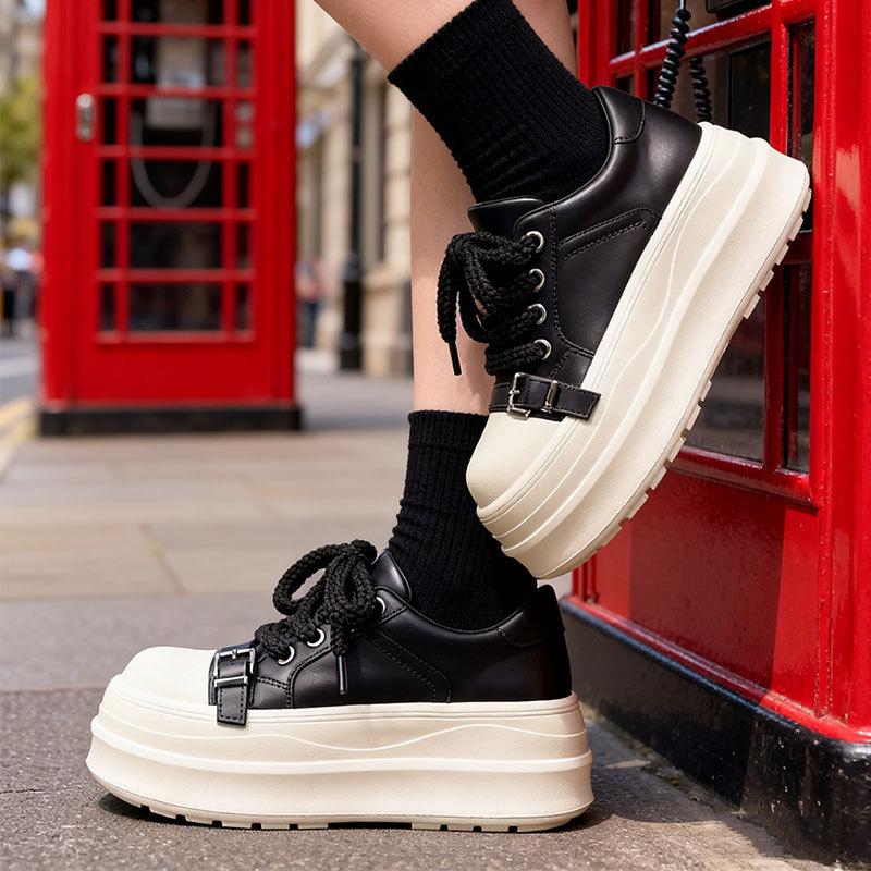 Small Platform Shoes, Korean Version of Casual Shoes, New Height-increasing Versatile and Ugly Sports Shoes In Autumn 2025