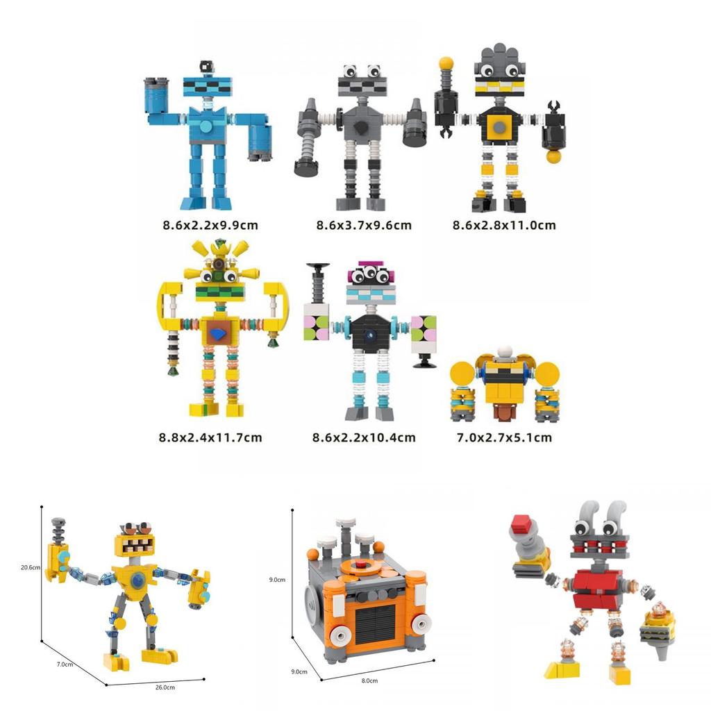 Moc My Singing Monster Educational Building Blocks For Intellectual Development And Parent-child Communication In Stock