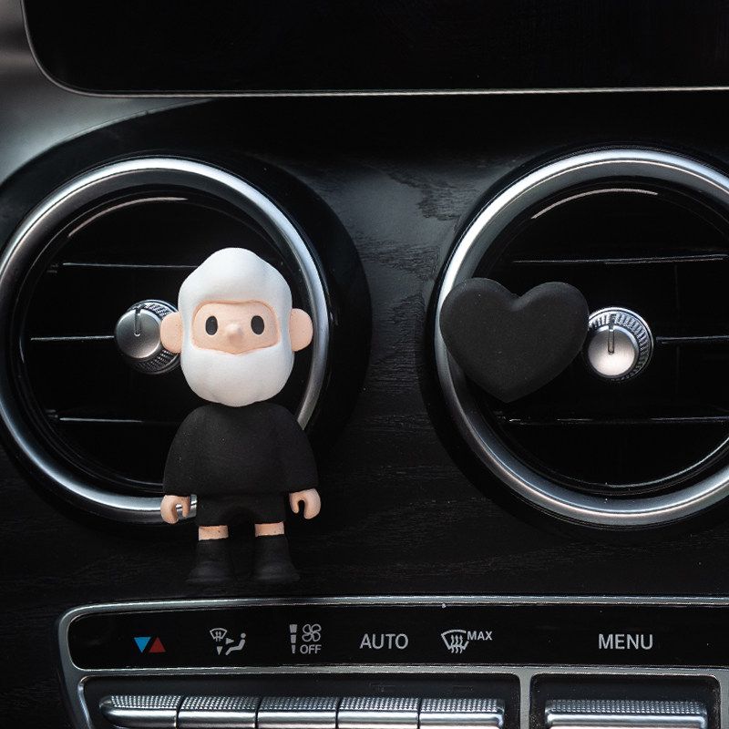 New Car Gift Car Perfume Fragrance Cute Cartoon Air Vent Decoration Car Aroma Diffuser Stone Car Interior Ornament Fragrance