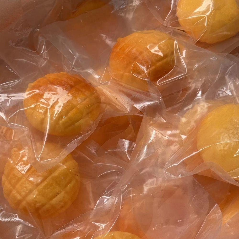Non-Bounce Pineapple Bun Squishy Food-Shaped Squeeze Toys Portable Sensory Fidget Ball Xmas Gift