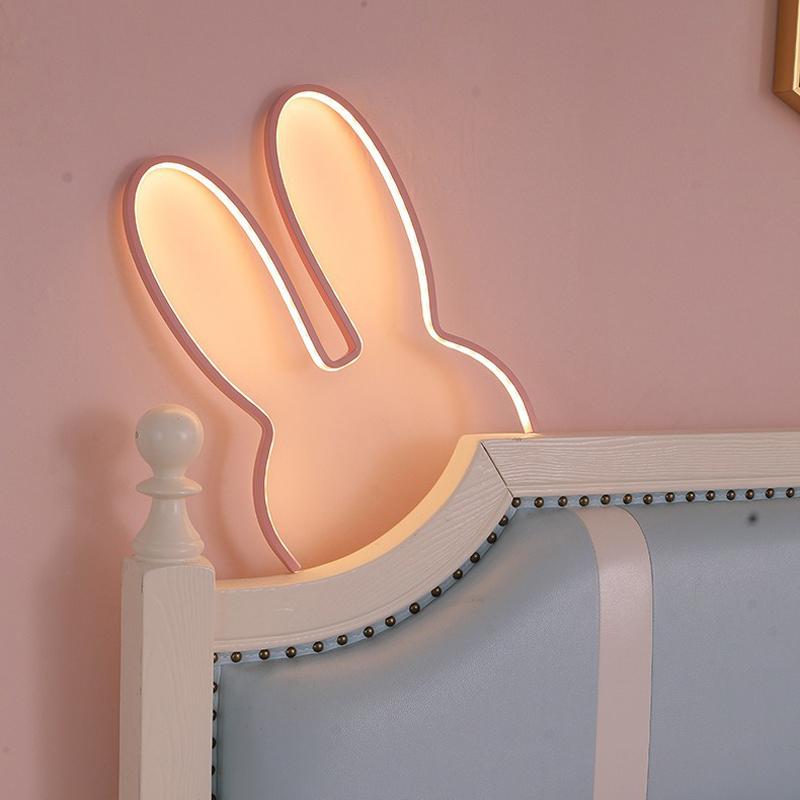 Rabbit Night Lights USB Powered LED Lamp Cute Animal LED Night Lamp Kids Baby Beside Table Lamp Bedroom Nightlight Holiday Gifts