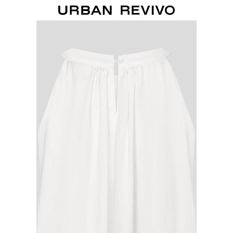 UR Women's Elegant Pleated Sleeveless Blouse