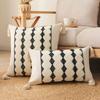 With Tassels Lumbar Pillow Cover Cotton Linen Pillowcase New Cushion Covers Home Decor
