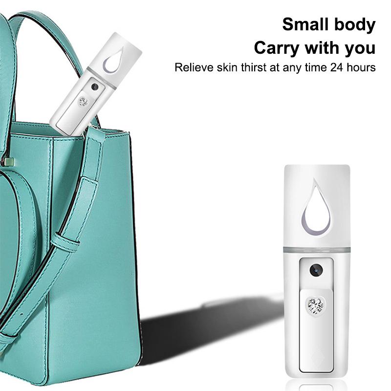 20Ml Face Steamer Air Humidifier Mini Nano Facial Sprayer Nebulizerportable Hydrating Anti-Aging Wrinkle Women Beauty Skin Care
