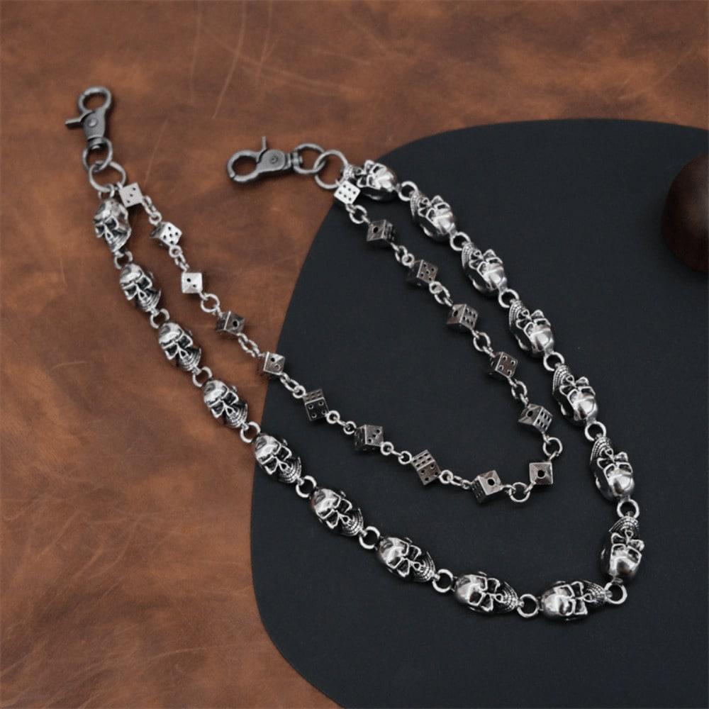 Jeans Chain Hip Hop European and American Punk Waist Chain Double Layer Accessories