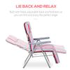 Reclining Garden Chair Set of 2, 5-Level Adjustable Zero Gravity Chairs with Cushions