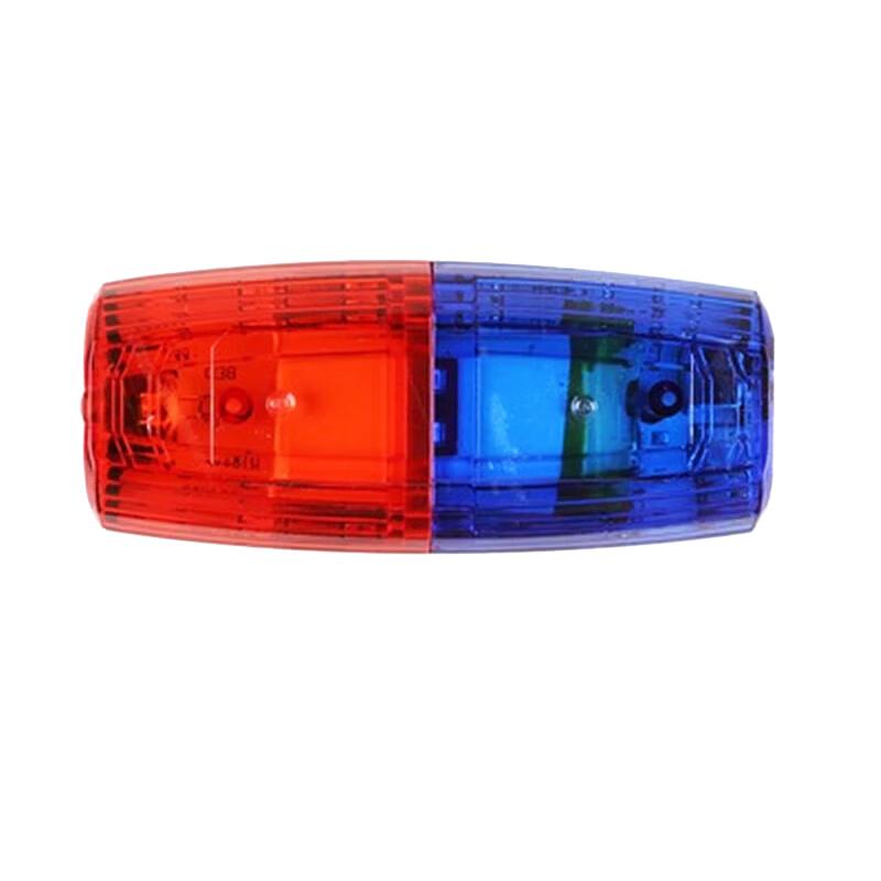JIANGUAN Rechargeable Red/Blue LED Shoulder Warning Light