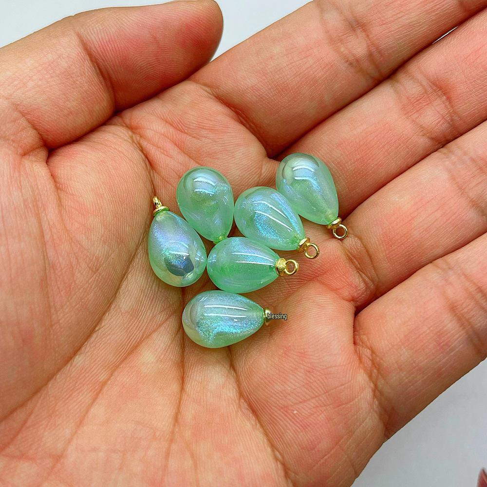 10x14mm Colorful Teardrop Imitation Pearl Beads for DIY Bracelet Jewelry Accessories