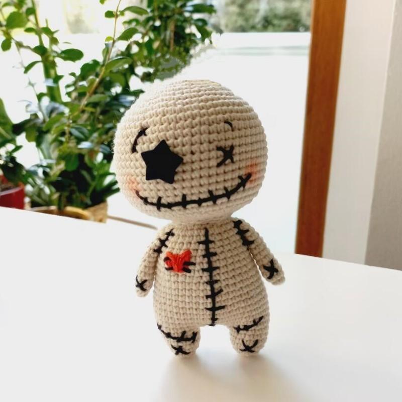 1 Piece of Handmade Knitted Halloween-themed Decorative Item, a Quirky and Fun Doll