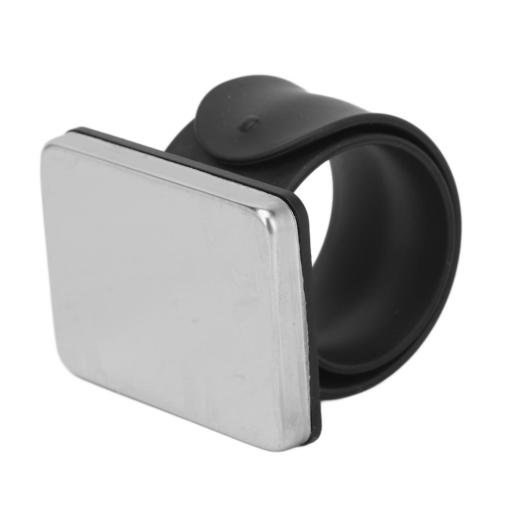 Magnetic Makeup Mixing Palett Bracelet Silicone Cosmetic Applicator Wrist Strap Rectangle Black