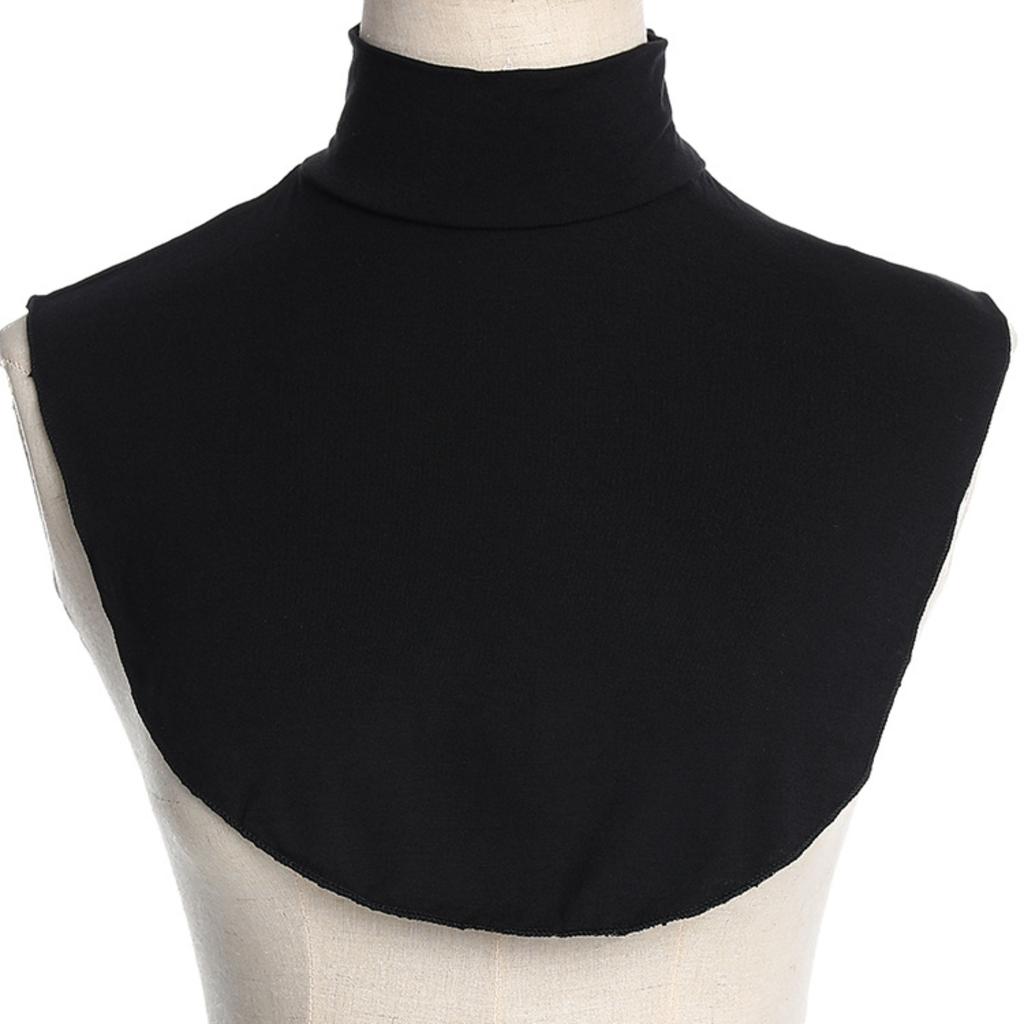 False Collar Scarf, Solid Color Base Layer