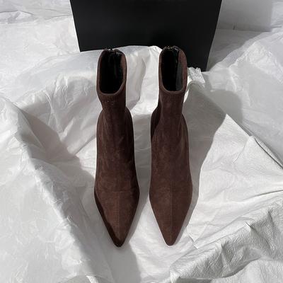 Mode Winter Square Toe Damen Stiefeletten Mode Square Heels Schuhe Concise Femmes Mordern Kurze Damenstiefeletten 2025 Neu