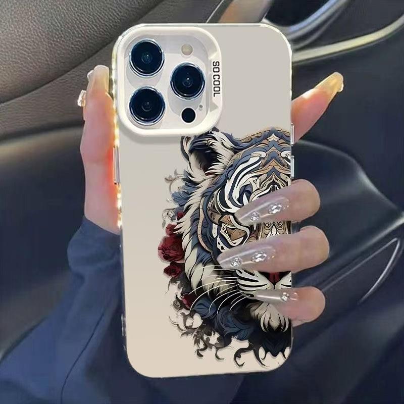 Guochao Tiger Is Suitable for Apple 16Promax Mobile Phone Case iPhone15Pro Advanced 14Pro New 17 Ideas