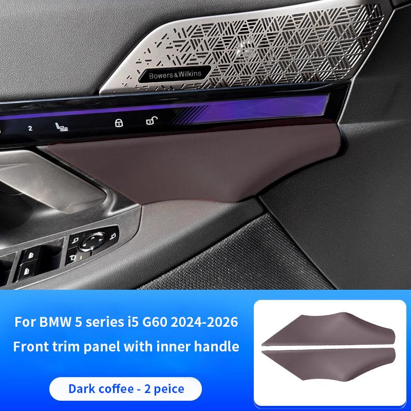

For BWM 5 series i5 G60 2025-2025 ABS leather material Front trim version of the Nera hand Dashboard main driver s decoration