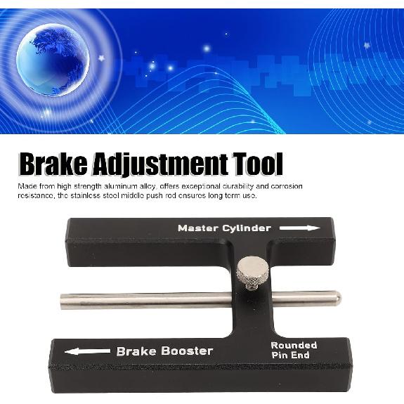 Brake Booster Adjustment Tool Aluminum Alloy Brake Master Cylinder Push Rod with Adjustable Pin