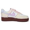 Nike Air Force 1 Genuine Leather Cushioning Low top Skateboard Shoes Women's Pink Blue Brown IM3378-122(Team1521-)