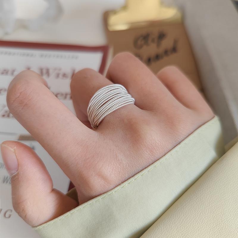 Elegant White Color Layering Rings Fashion Open Finger Rings For Women Girls Exaggerated Ring Jewelry Gift Party Accessories Gifts