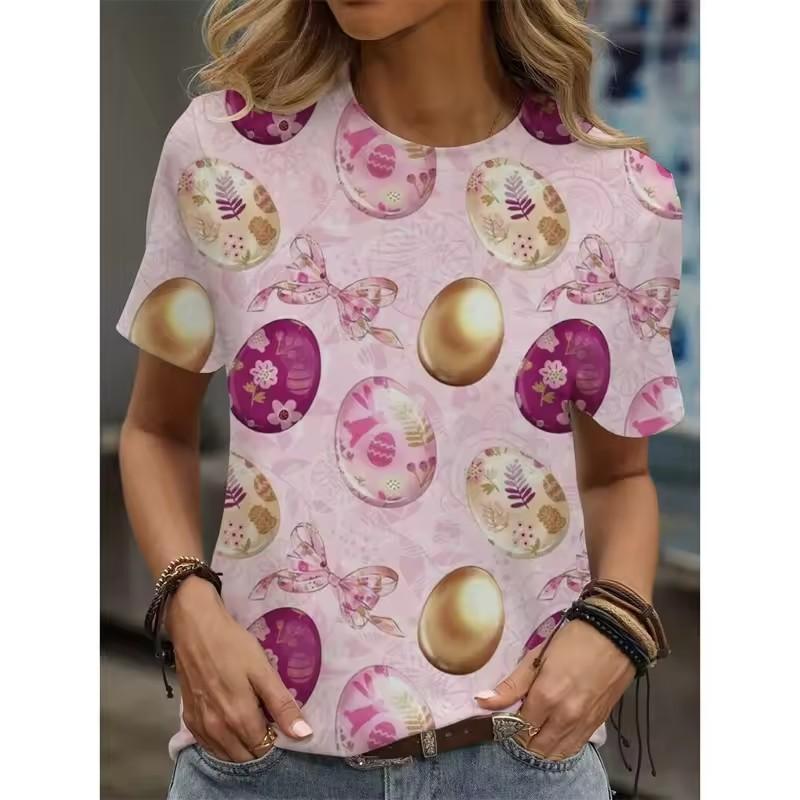 Sweet Strawberry 3D Print Women's T-Shirt - Round Neck, Soft Fabric, Casual Comfort Fit Top