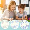 4Pcs Grooved Writing Practice Book with Pens Refills Pencil Gripper Reusable Kids Handwriting Practice Workbooks Alphabet Tracing Learning Book