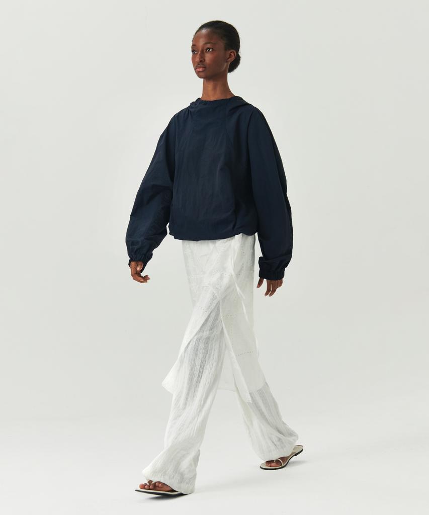 Leuba Layered Slim Boots Cut Pants - White