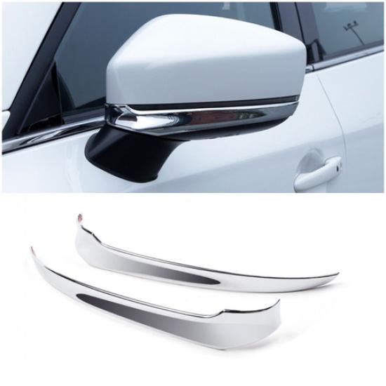 Chrome Rearview Mirror Lower Stripe Frame Cover Trim For 2016- Mazda CX-9 2P