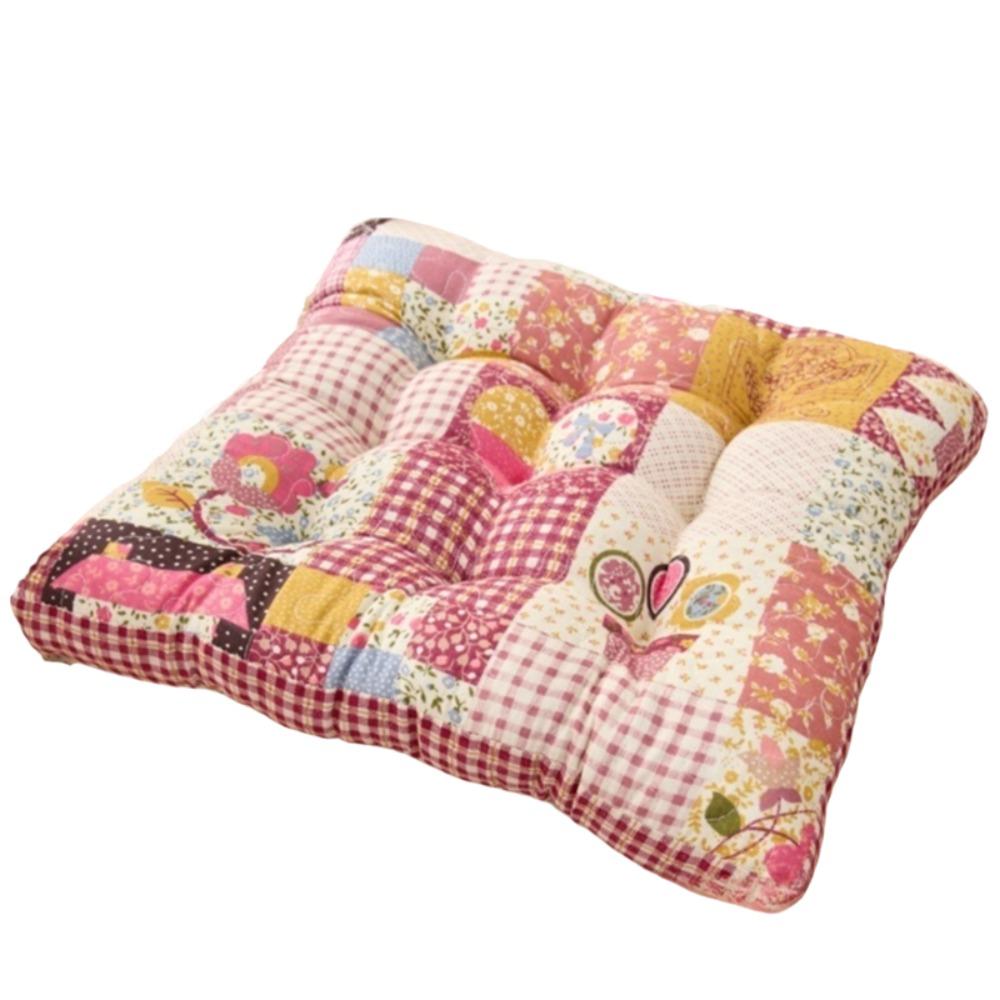 Non-slip Seat Pad Cotton Filling Chair Cushion Practical Chair Mat Office Style A