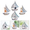 Sailboat Model Ornament Nautical Theme Gift Decorative Collectible Home Decor