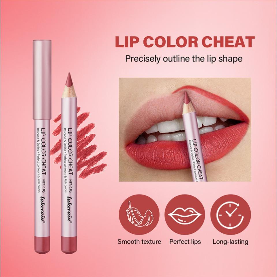 Lakerain Multi-color Optional Lip Liner Set, Smooth and Easy To Color Lip Liner, Matte Mist Lip Liner, Create Three-dimensional Full Lip Makeup