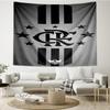 1PC Flumi-nense Crest Wings Printed Tapestry Room Decoration Wall Hanging for Living Room Bedroom, dormitory, Birthday and Christmas gifts