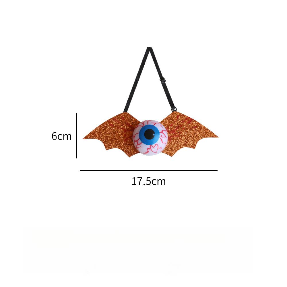Creative Halloween Glowing Eyeball Tie for Children and Adults, Masquerade Costume, Gold Powder Bat Bow Tie Prop