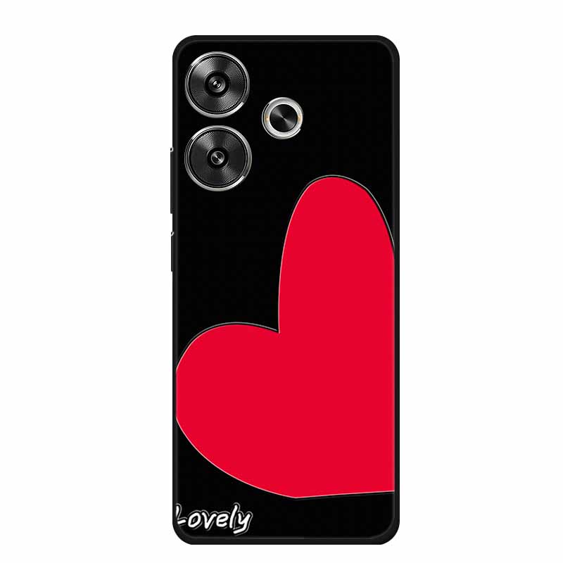 3D Embossed Case For Xiaomi Poco M6 4G Phone Case M 6 Plus Flowers Silicone Soft Coque For Xiaomi Redmi 13 13x Back Cover Case