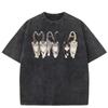 Trendy Auntie Goose On The Loose T Shirt Women Washed Cotton Retro Aesthetic Harajuku Streetwear Style Casual Fashion New Top Daily Wear Cool Top