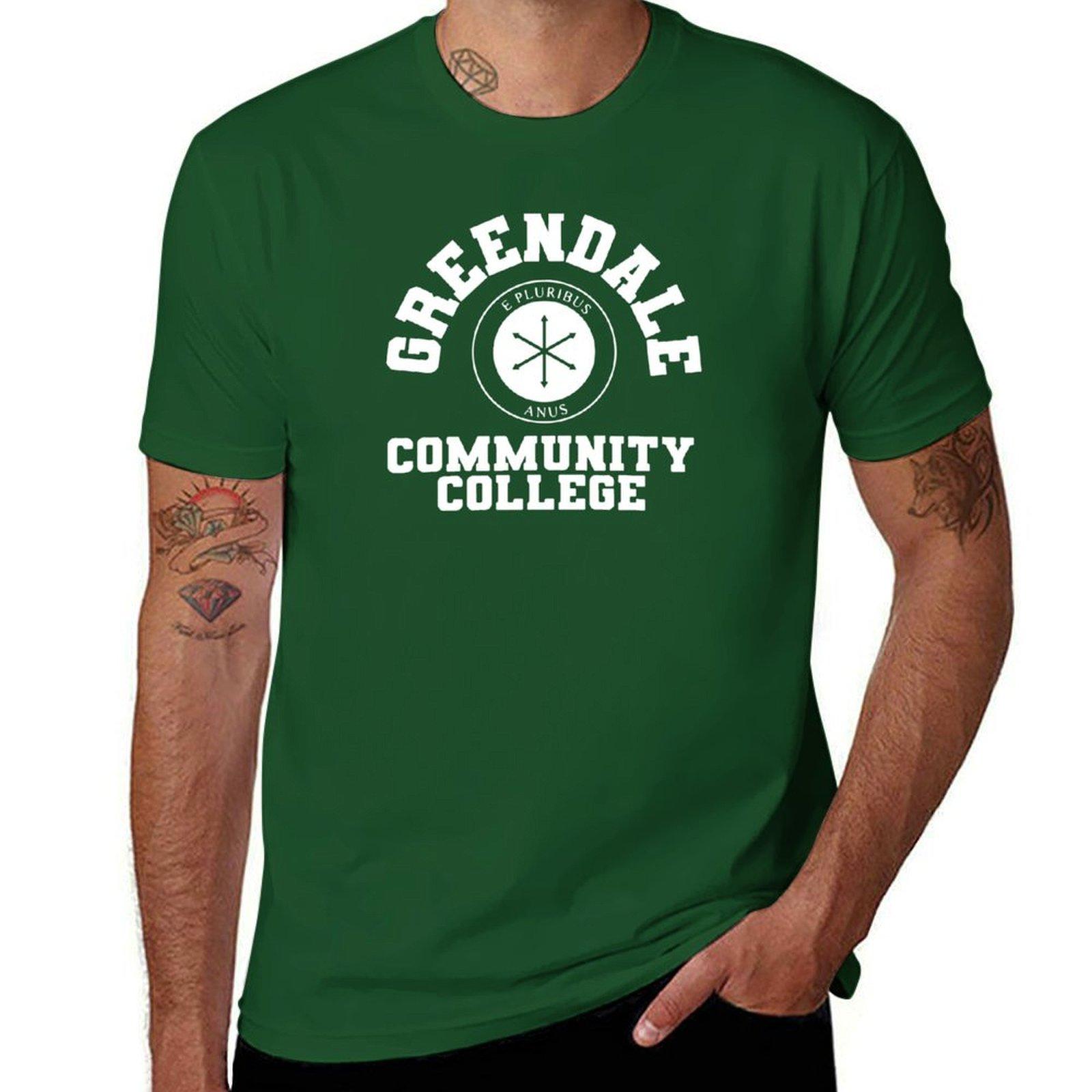 Футболка Greendale Community College оверсайз новое издание смешные футболки для мужчин 4XL