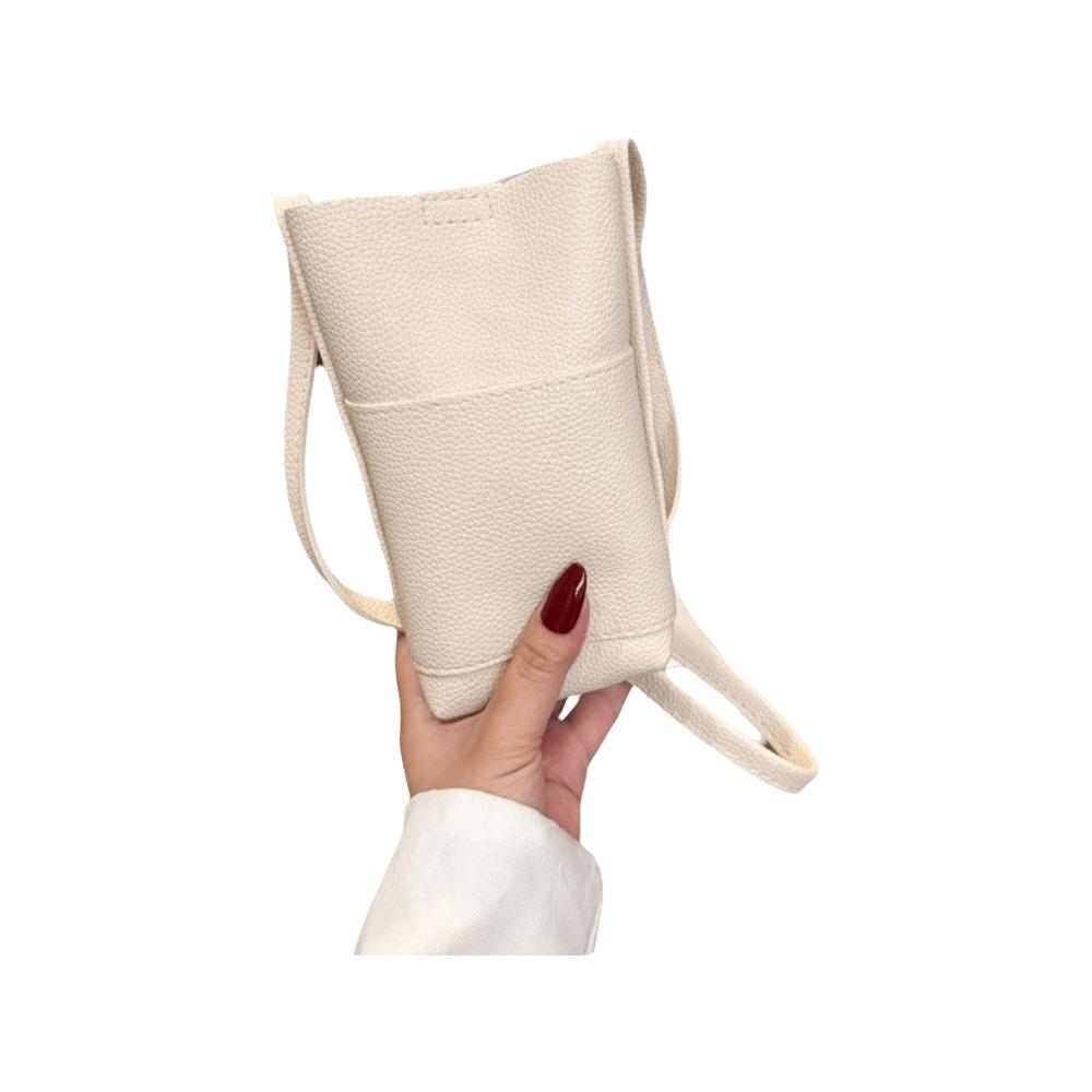 Solid Color Crossbody Phone Bag Minimalist Mobile Phone Pouch Trendy Shoulder Bag Women