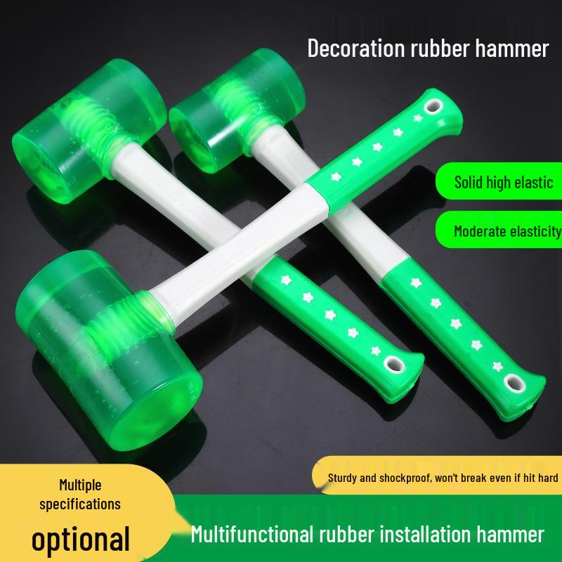 Odorless Transparent Rubber Hammer for Tile Installation and Leveling