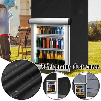 210D Oxford Cloth Upright Refrigerator Outdoor Refrigerator Cover Protective Cover Refrigerator Dust Cover Refrigerator Cover