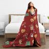 Plaid & Holiday Christmas  Flannel Blanket Autumn  Super Warm Bedding Throws for Kids Adult Bedroom Bedspread Sofa Bed Cover