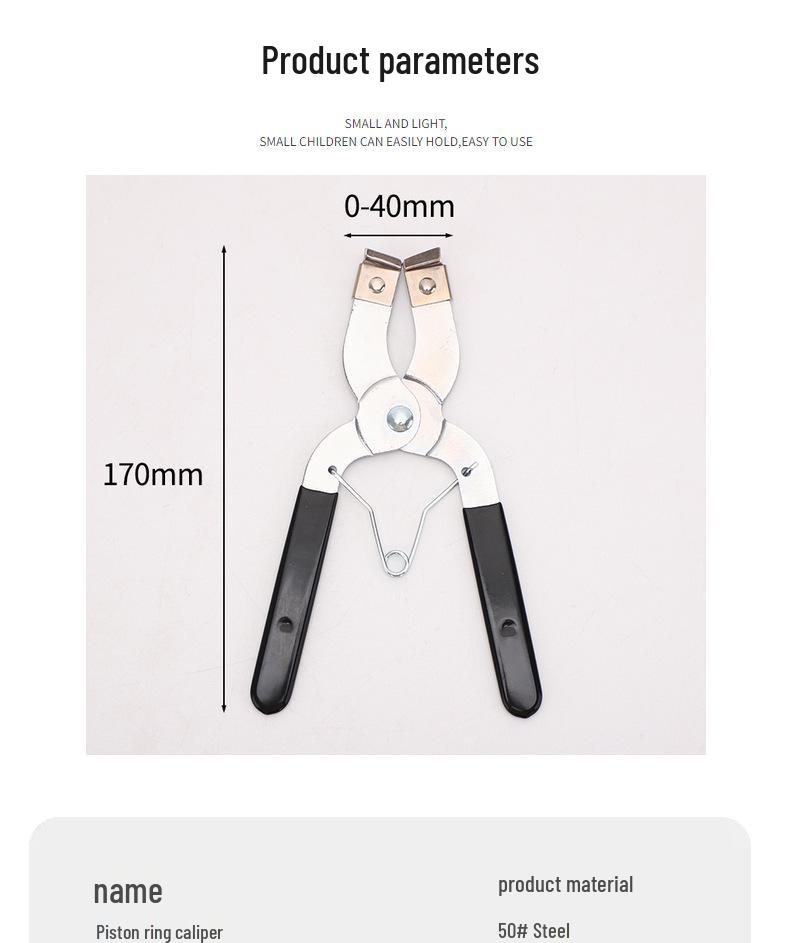 Piston Ring Compressor & Hose Clamp Pliers Set for Auto Repair