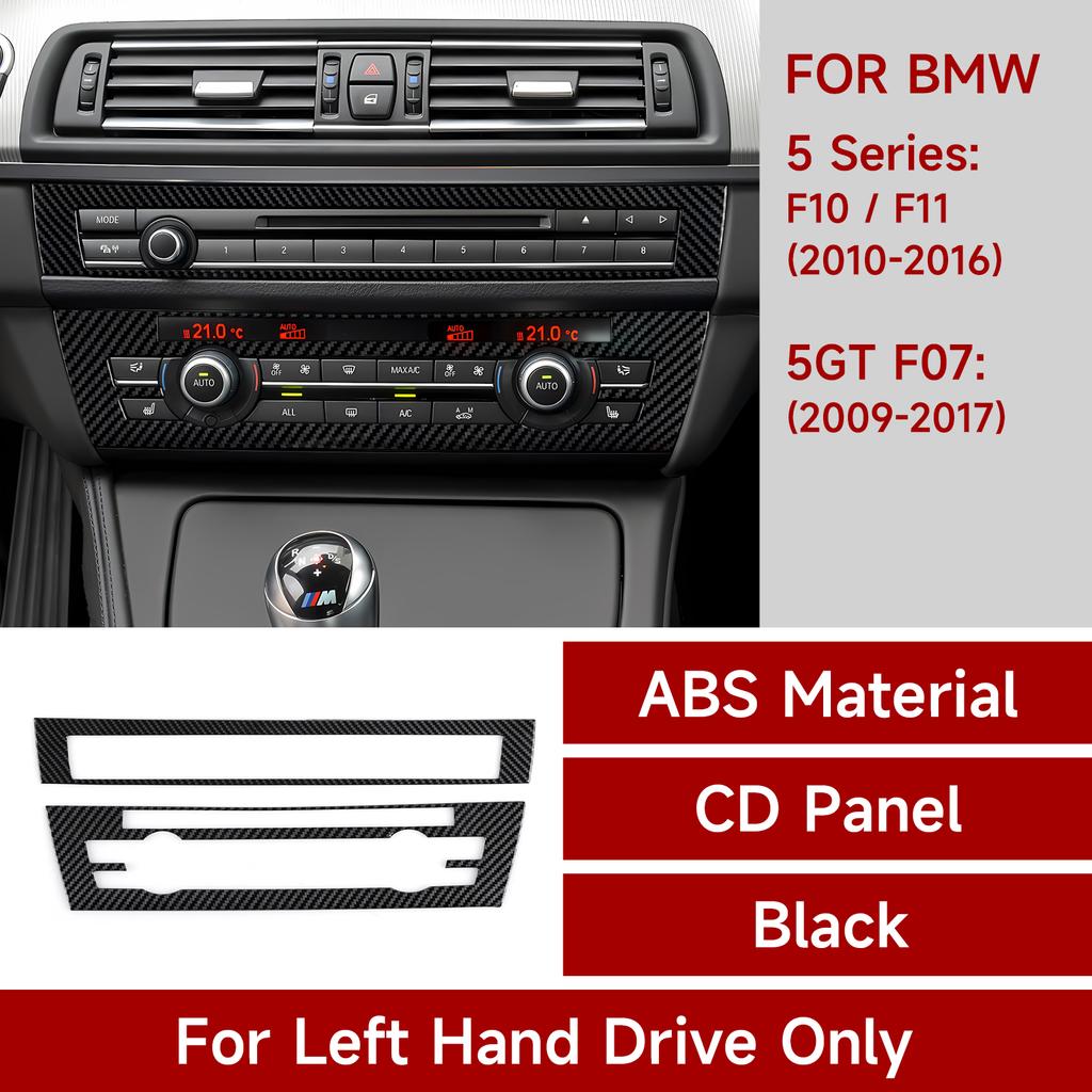 WDV25 For BMW 5 Series F10 F11 (2010-2016) Trim Accessories. Car Center Console Dashboard Gear Shift Panel. Carbon Fiber ABS Sticker.