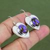 Copper Charoite Earring 925 Sterling Silver Earring Handmade Earring Natural Gemstone Earrings Charoite Jewelry Drop Earring Engagement Gift
