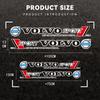 AABAE1 2Pcs Car styling Decoration Stickers Emblem Decal Accessories For Volvo XC90 V90 V60 XC60 V40 S80 S60 S90 C40 XC40 V70 XC70 C30