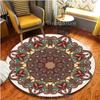 Round Circle Mandala Area Rug Carpet Bedroom Living Room Floor Doormats Decorative Chair Cushions Mat Floral Alfombra Home Decor