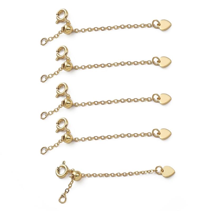 Multipurpose Adjustable Length Chain Lobster Clasp Extension Chain Charm Pendant for Comfort Fits Jewelry Accessory