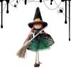 Witch Doll for Good Luck Halloween Pendant Collectible Figurine Hanging Ornaments for Kitchen Haunted House Outdoor