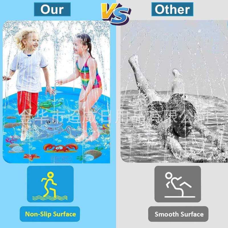 Dolphin Water Spray Mat for Children - Outdoor Lawn Play & Beach Surfing Game